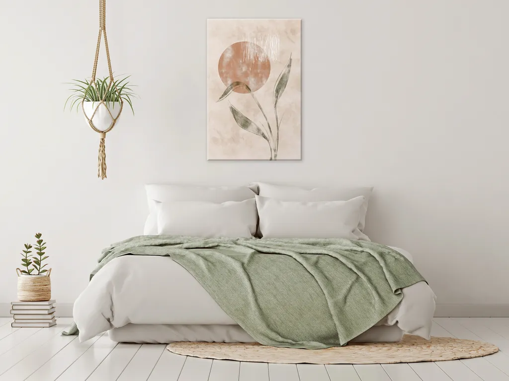 Quadro Verticale 80x120 Alba d'Autunno - Decorazione Parete Foglie TNT - 2