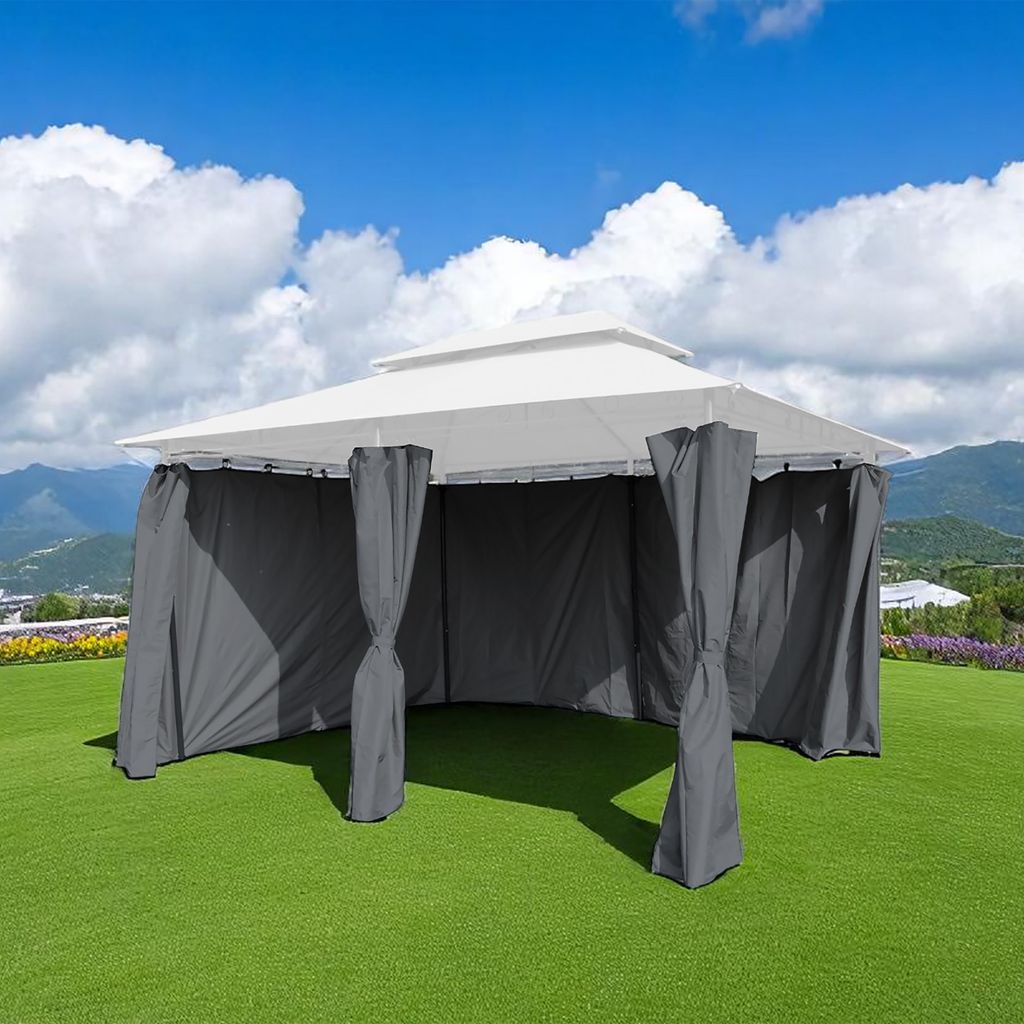 3.05 2-teiliges Seitenwand Set für Pavillons 3x4m - Farbe: Produktbild 