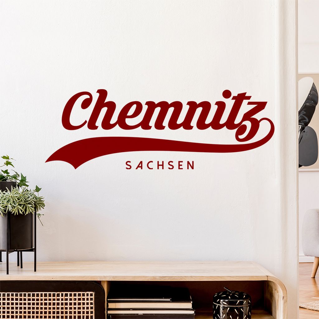 Chemnitz Sachsen Wandtattoo Wandaufkleber Wall Sticker - Dekoration, Küche, Wohnzimmer, Schlafzimmer, Badezimmer