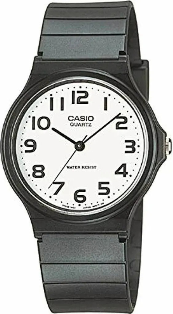 Montre de Travail Casio MQ-24-7B2LEG Lisibilité Optimale Noir et Blanc