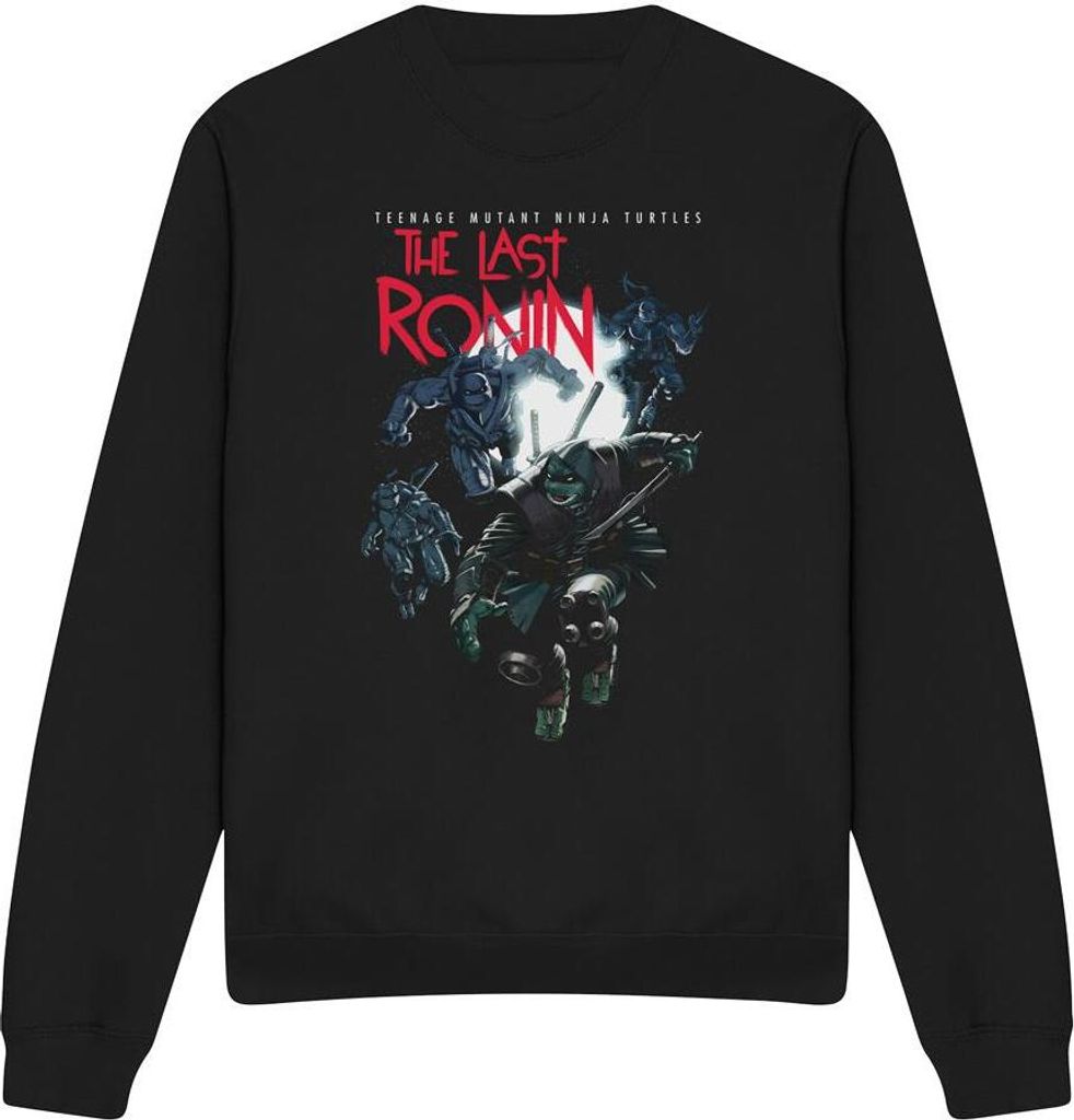 Teenage Mutant Ninja Turtles - "Four Turtles Leap" Sweatshirt für Herren/Damen Uni TV12701 (L) (Schwarz)