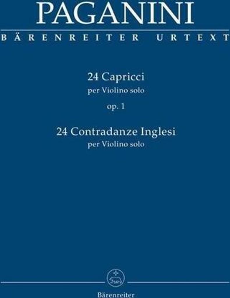 24 Capricci op. 1 per Violino Solo / 24 Contradanze inglesi per Violino Solo (Erstausgabe)