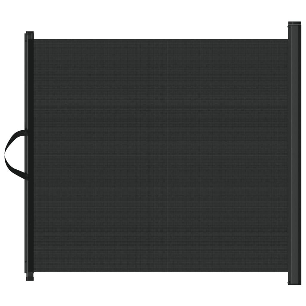 vidaXL Haustier-Barriere Ausziehbar Schwarz 117,5x125 cm Produktbild 