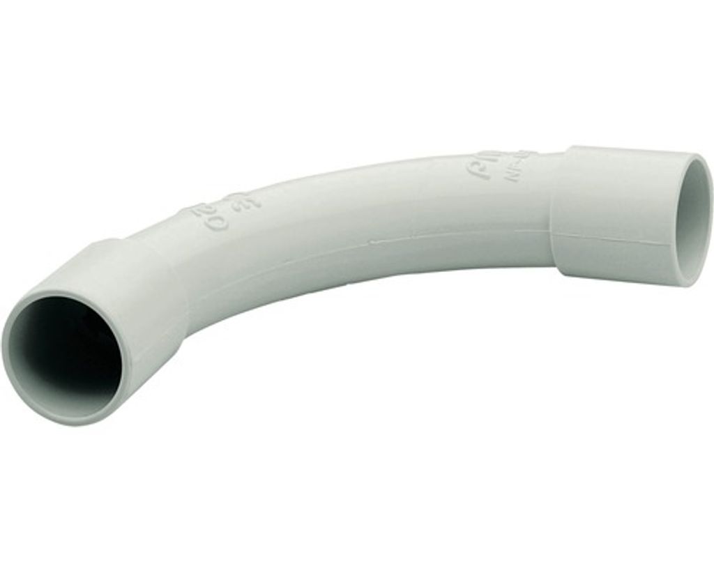 Steckbogen M25 für Installationsrohr 2 Stück grau