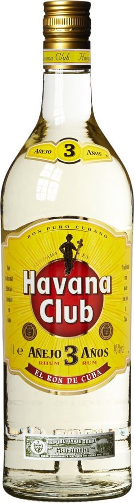 Havana Club Añejo 3 Años White Rum, Bílý rum, 3 roky, Obrázek produktu 