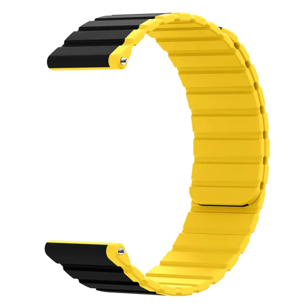 Cinturino SYSTEM-S 20 mm in silicone magnetico per Samsung Galaxy Watch 5 4 in giallo