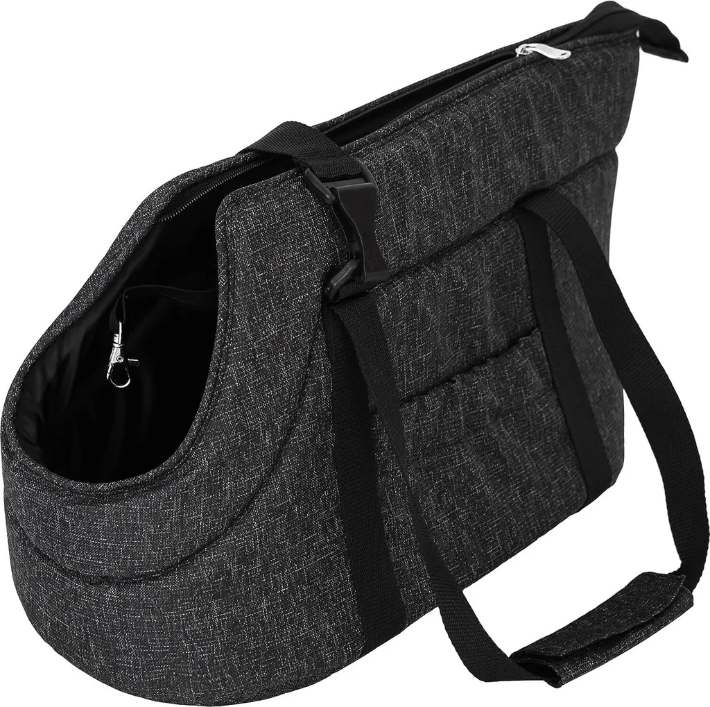 Transportez votre chien sans effort avec ce sac XL mains libres noir - 2