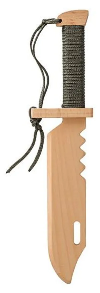 Couteau Woodsy survie hêtre, manche ergonomique sécurité enfant 4+