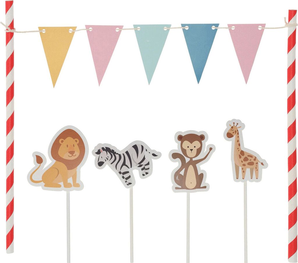 Cake Topper Tiere Bunt Mix