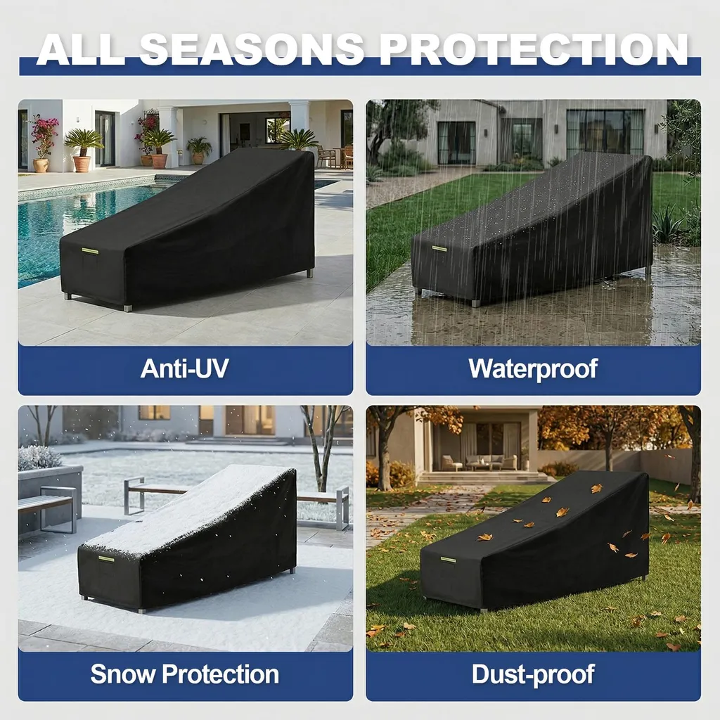 Protection de bain de soleil résistante aux UV et déchirures noire - 6