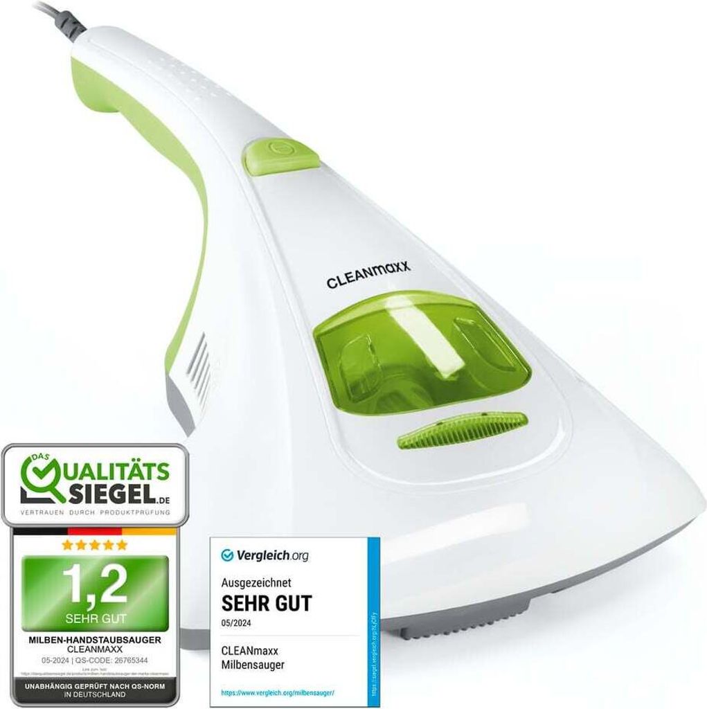 CLEANmaxx Milben-Handstaubsauger mit UV-C-Licht 300W Produktbild 1