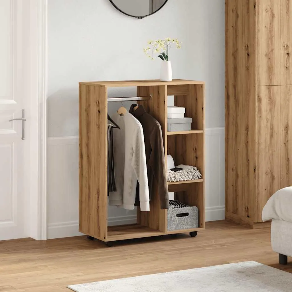 Scheda Tecnica Appendiabiti vidaXL 80x40x110 cm Rovere Artisan - 3