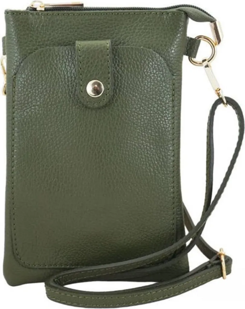 Petit Sac Bandoulière Barberini's 9633861786 en Cuir Souple Marron