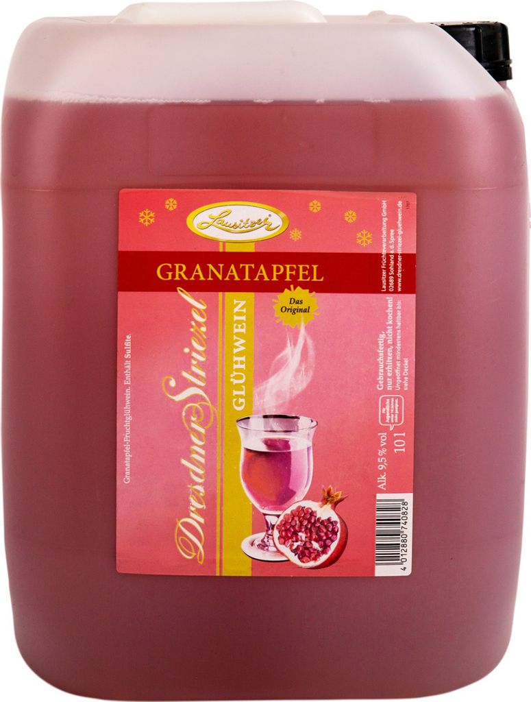 Dresdner Striezel Glühwein - Granatapfel 10l Kanister Produktbild 