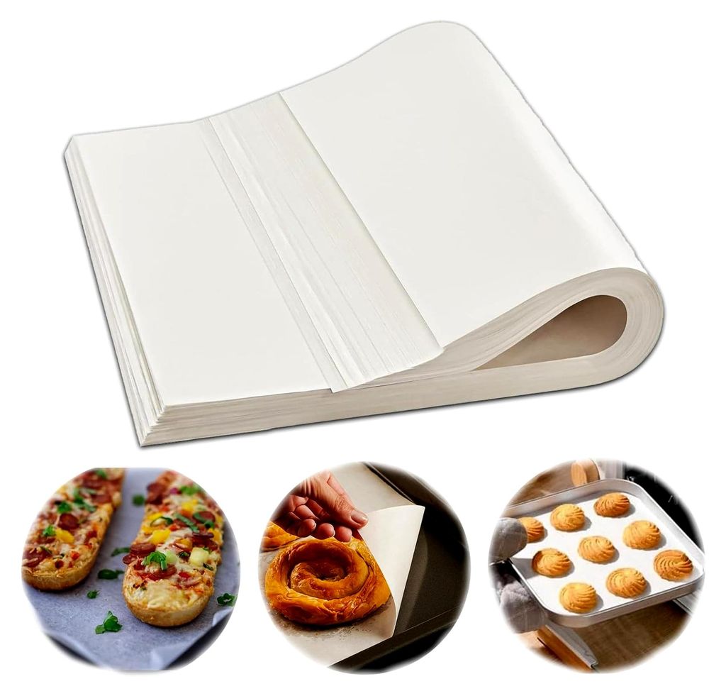 200 Blatt Kolophonium Presspapier, 20 x 30 cm, Hitzebeständig bis 250 °C, für Heißpressen und Grillen