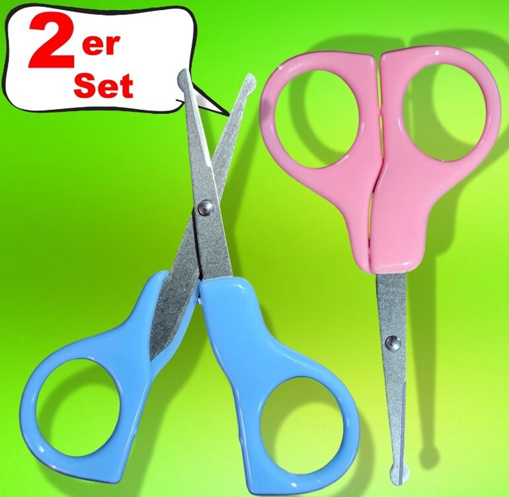 2er Set Kinderschere Schere Kleinkind Bastelschere Produktbild 