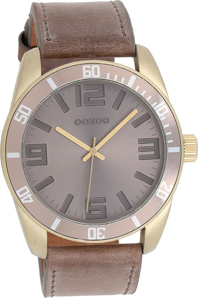 Oozoo Damen-Herren Uhr Analog Quarzuhr Armband braun Vintage Series D2UOC5743A