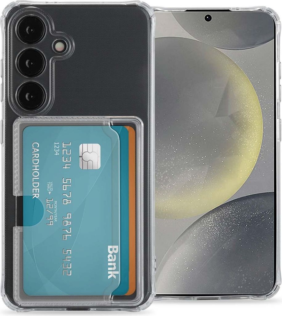 imoshion Soft Case Back Cover mit Kartenhalter Samsung Galaxy S24 - Transparent