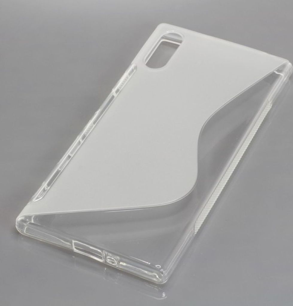 Handy Hülle TPU S-Line Schutz Case Bumper Schale für Sony Xperia XZ Tranpsarent