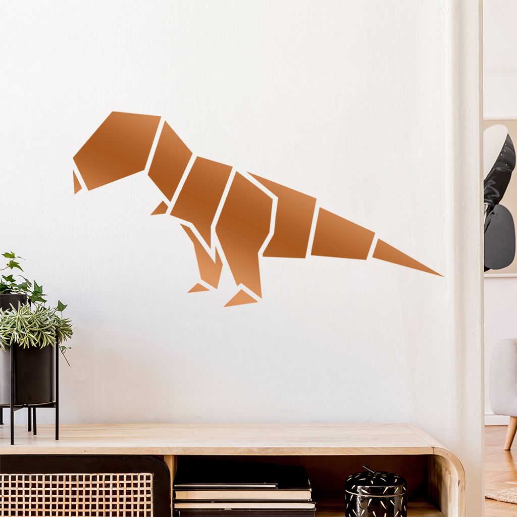 Papierfalten Tyrannosaurus Wandtattoo Wandaufkleber Wall Sticker - Dekoration, Küche, Wohnzimmer, Schlafzimmer, Badezimmer