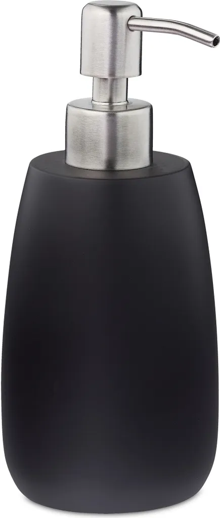 Relaxdays 10031061_46 Dispenser Sapone 300ml | Poliresina e Inox