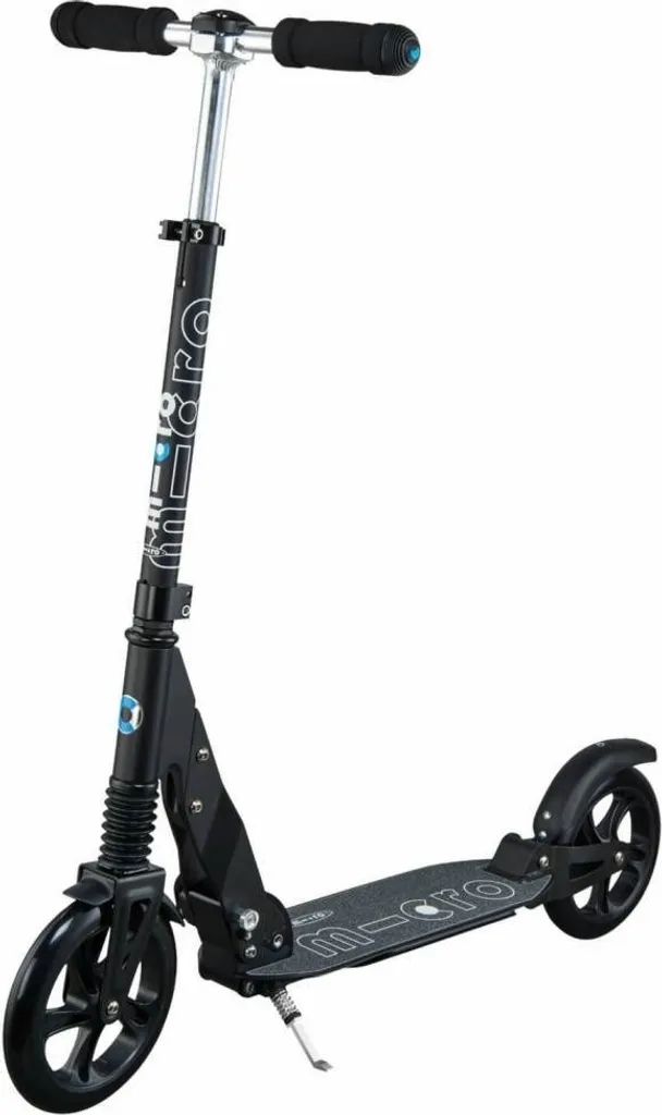 Micro Scooter Suspension Noir : Trottinette City Haut de Gamme Adulte