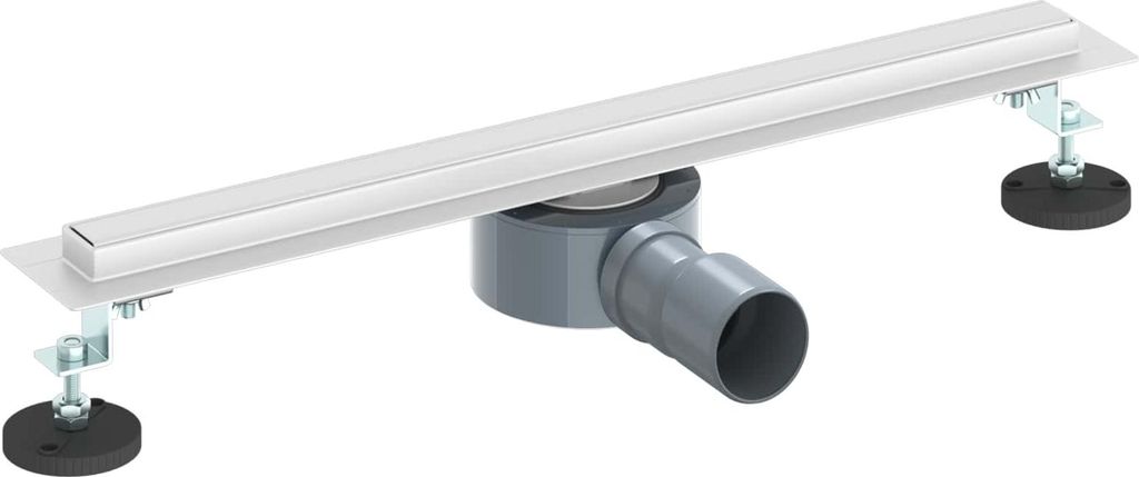 360° Duschablauf mit slim Modell Silber 50 cm Edelstahl 304