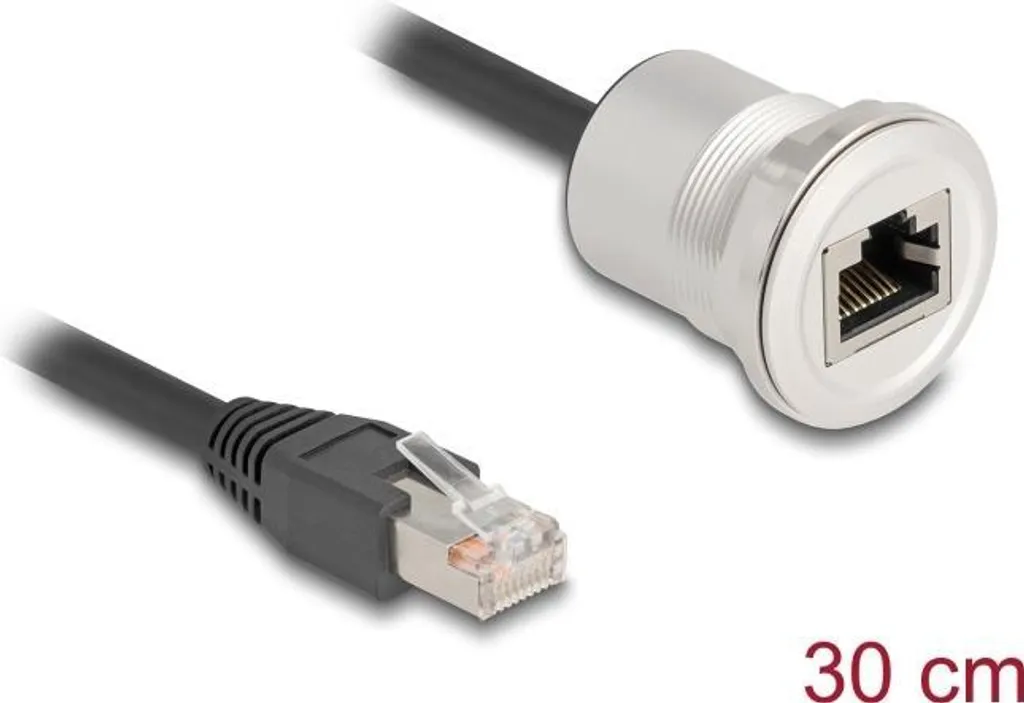Extension RJ45 pour Panneau de Contrôle Cat.5e STP Aluminium 30 cm