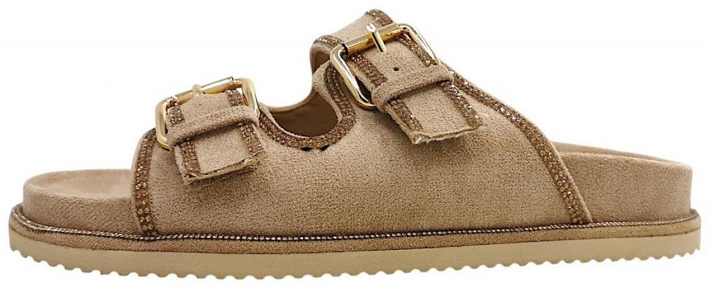 Post Xchange Damenschuhe Pantoletten Fußbett Beige Freizeit, Schuhgröße:36 EU
