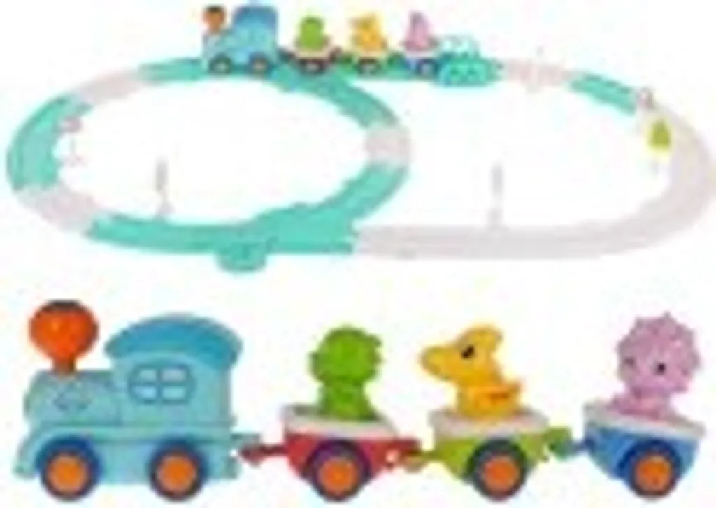 Train Dinosaure Motorisé 33 Pièces avec Wagons et Circuit Modulable - 8
