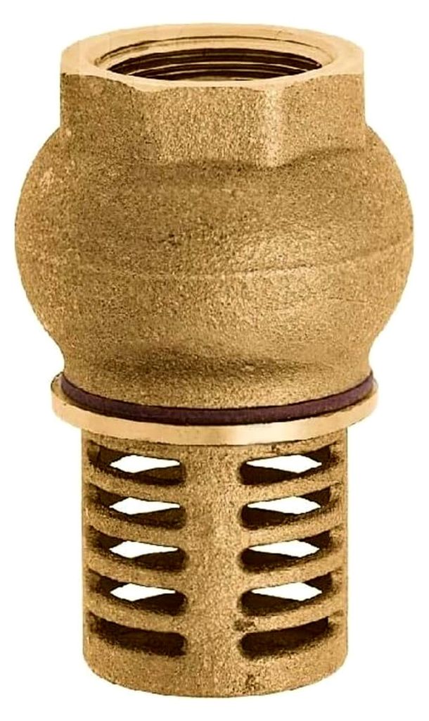 Geka Fußventil IG G 3/4 Zoll aus Messing, Gold, 18 x 8 x 13 cm