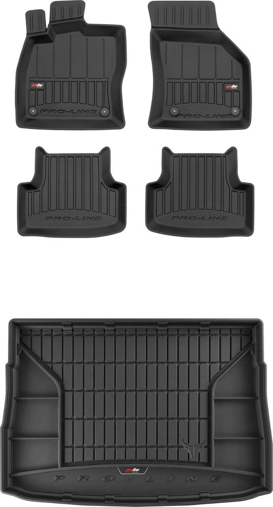 FROGUM 3D Gummimatten und Kofferraummatte für Volkswagen Golf VII 12-20