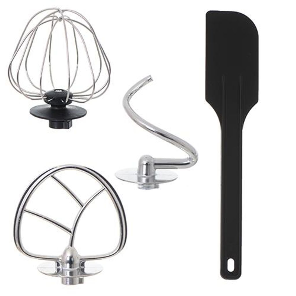 JUNG MESKO MS4217 Küchenmaschine, Knetmaschine, 1200W, Edelstahl Schüssel 3,5 L, 6 Stufen, Rührmaschine mit Knethaken, Rührbesen, Schlagbesen