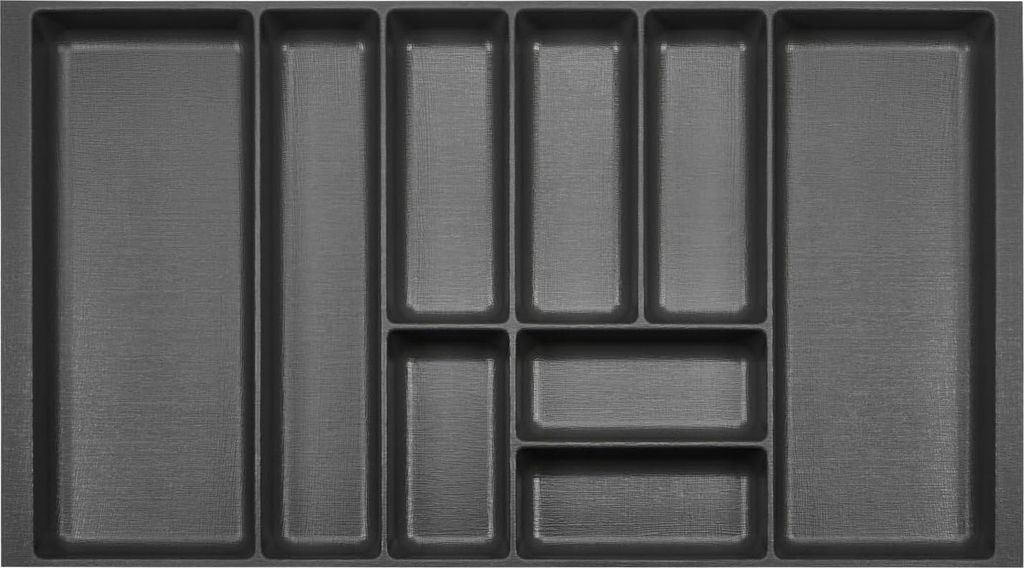 Lade Organizer - Besteckkästen Kunststoff - Breite: 809 ± 1 mm (90 cm Korpus) - Anthrazit