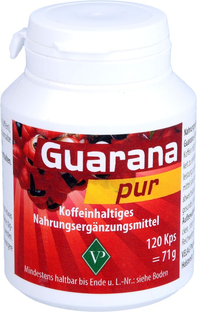 Guarana pur 500 gélules, 120 St KAP Image du produit 