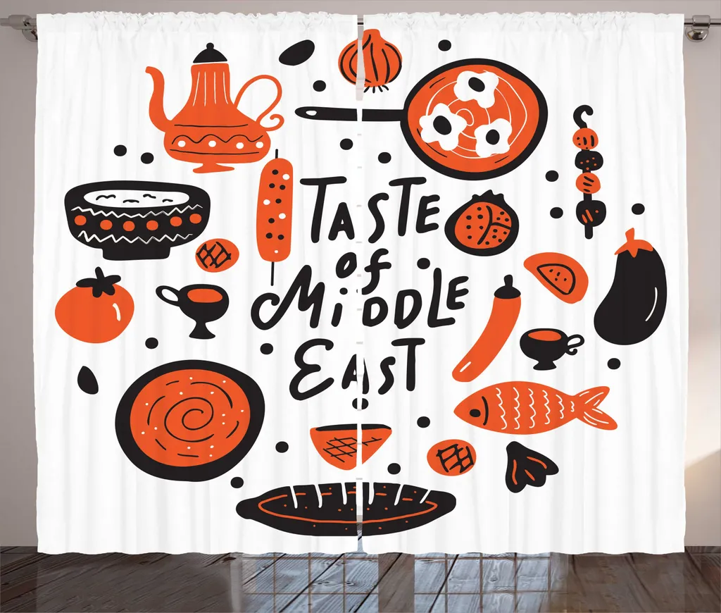 Tenda Rustica ABAKUHAUS 280x225cm Medio Oriente Spezie Cucina Folk
