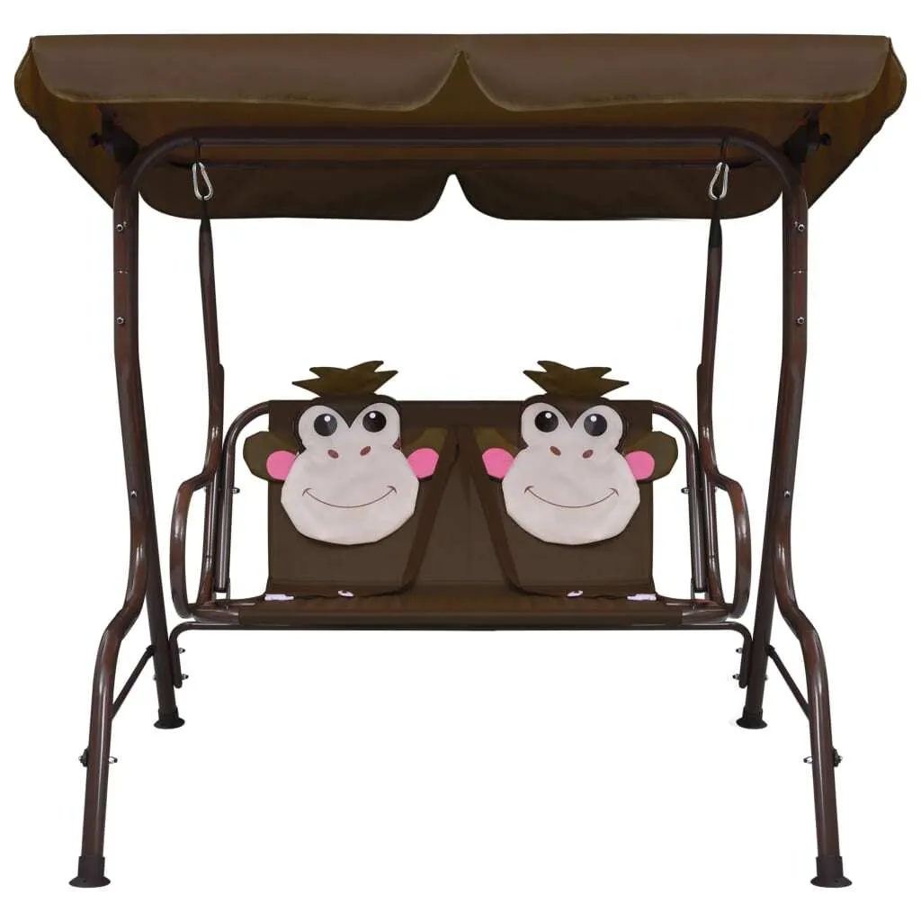 vidaXL Altalena Hollywood per Bambini Marrone 115x75x110 cm | Offerta