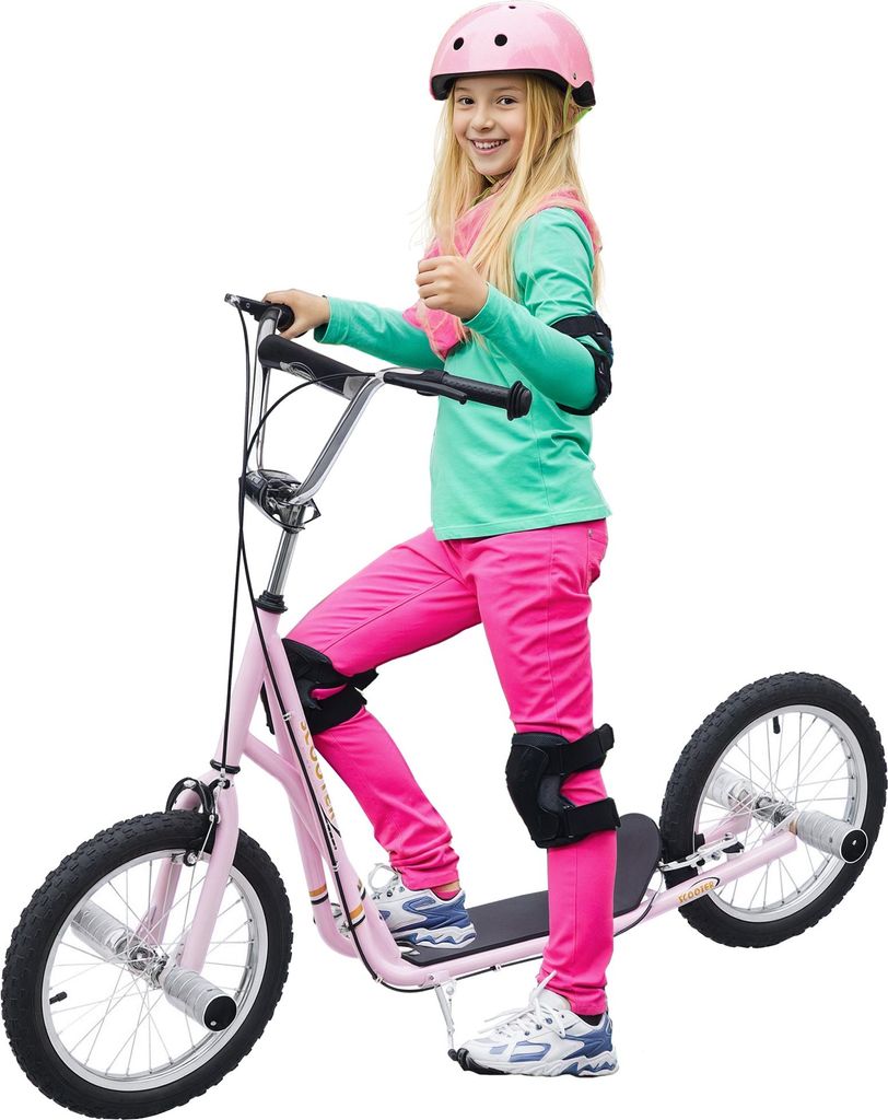 HOMCOM Trottinette patinette Grandes Roues pneumatiques Ø Image du produit 