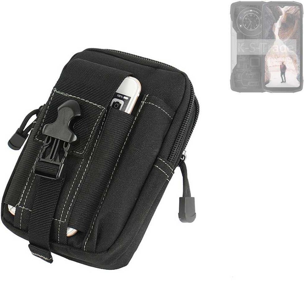 K-S-Trade Gürtel Tasche kompatibel mit Cubot KingKong Star Gürteltasche Holster Schutz Hülle Handy Hülle Smartphone outdoor Handy-Hülle schwarz