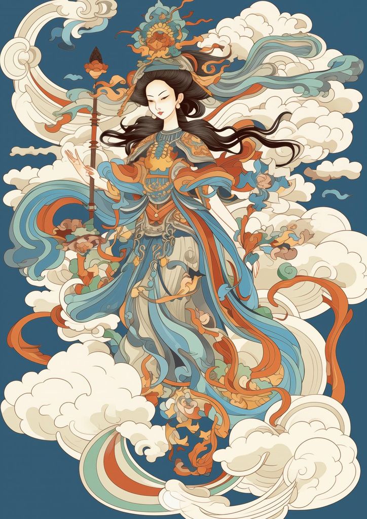 Plakat 21x29,7cm Himmlische Visionärin