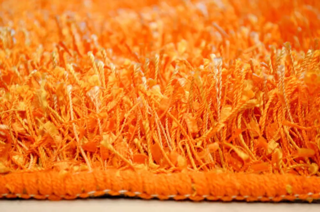 Tapis Épais Shaggy Orange Mix 170x240 cm - Confort Thermique et Douceur