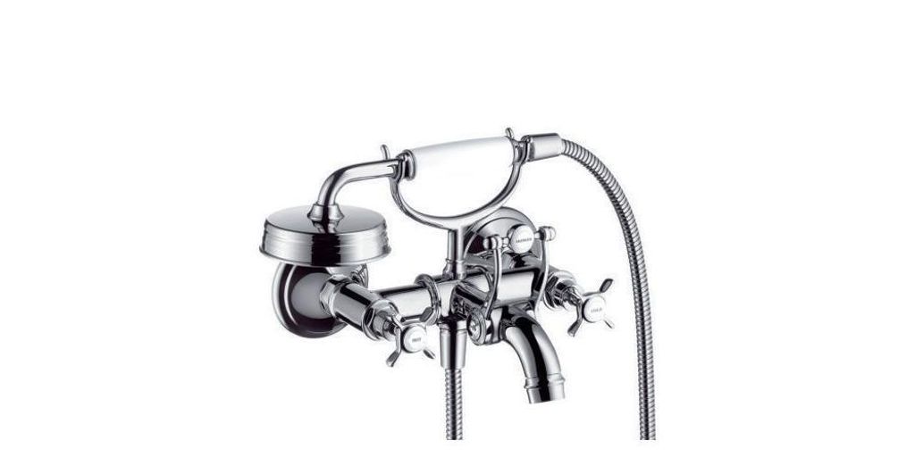 hansgrohe AXOR Montreux 2-Griff-Wannenarmatur Aufputz, 16540950