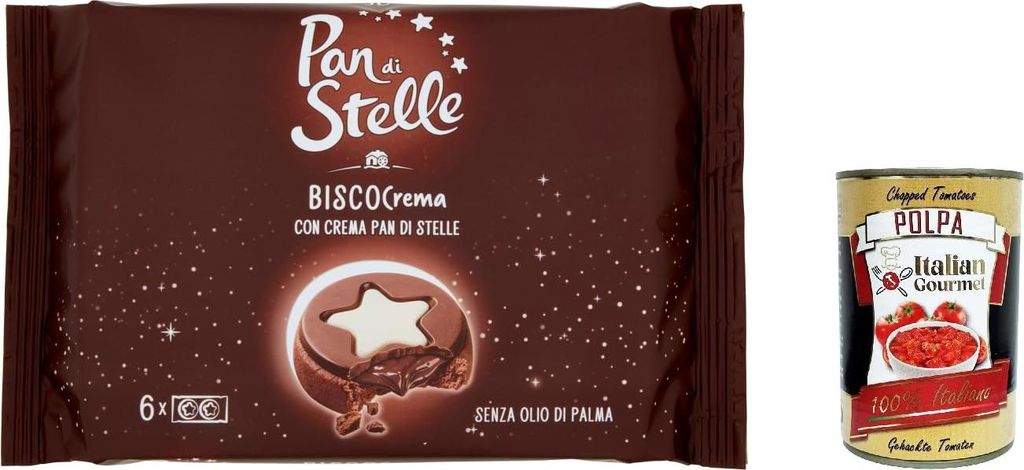 12x Pan di Stelle Biscocrema, Kakao kekse mit Kakaocreme, Produktbild 
