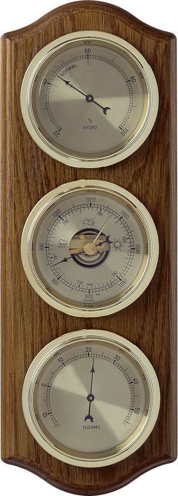 TFA 20.1076 Analoge Wetterstation aus Massivholz Produktbild 