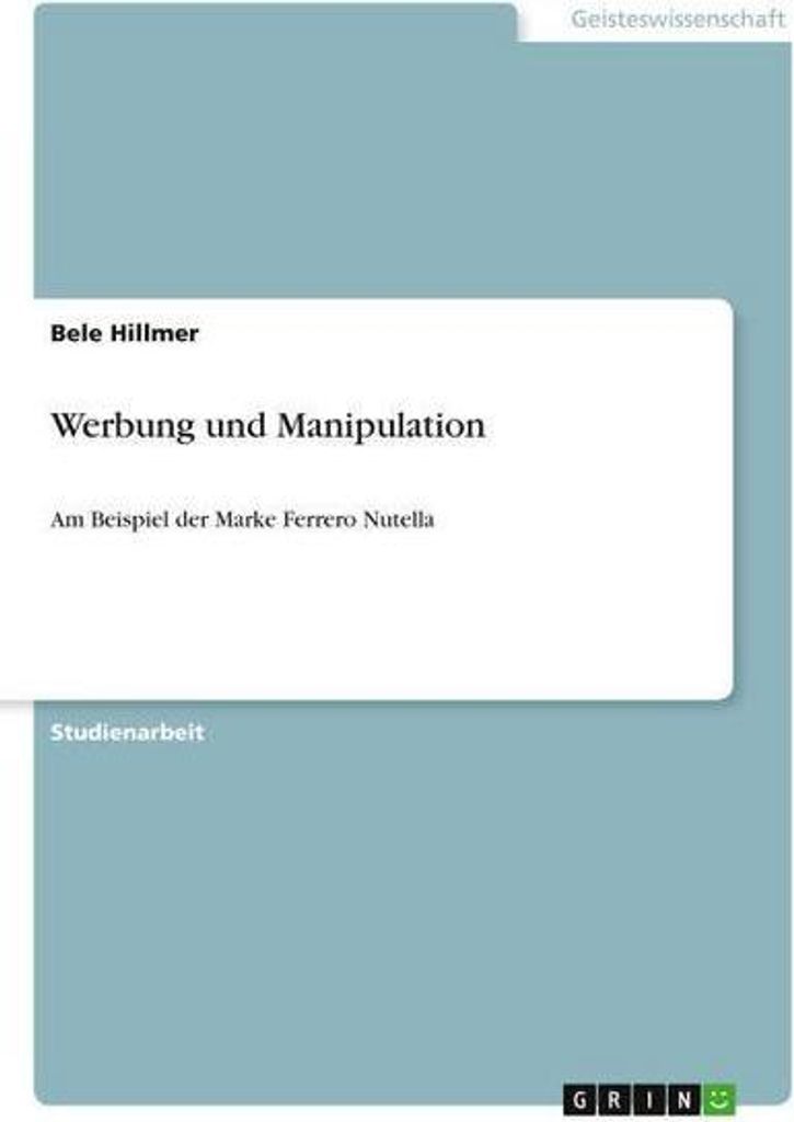 Werbung und Manipulation