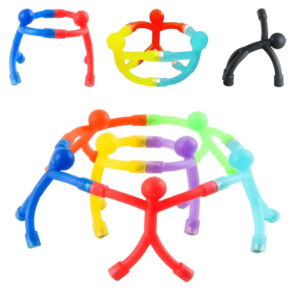 Aimants frigo anti-rayures 10 bonhommes magnets pour enfants et parents