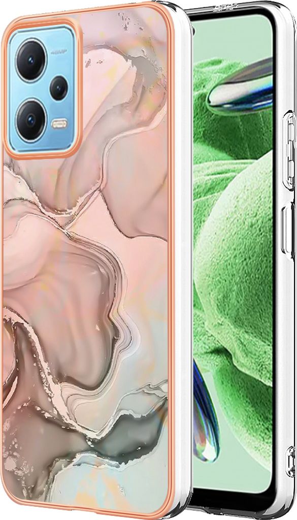 Xiaomi Poco X5 Hülle, Muster TPU Silikon Stoßdämpfer Bumper Schutzhülle für Xiaomi Poco X5/Redmi Note 12 5G Crème