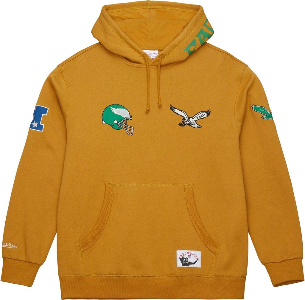 Mitchell & Ness Fleece Hoody DUSTED Philadelphia Eagles - S