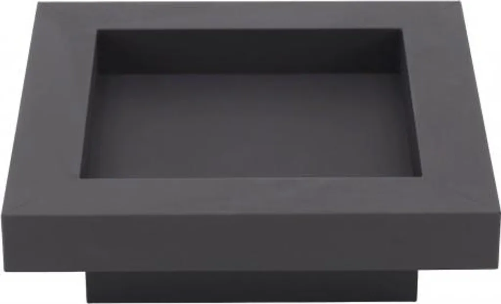 Brasero extérieur carré en acier 80x80 cm pour chauffage de terrasse
