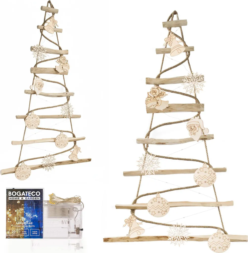 Sapin de Noël réutilisable en bois 95 cm : fini les aiguilles et la place
